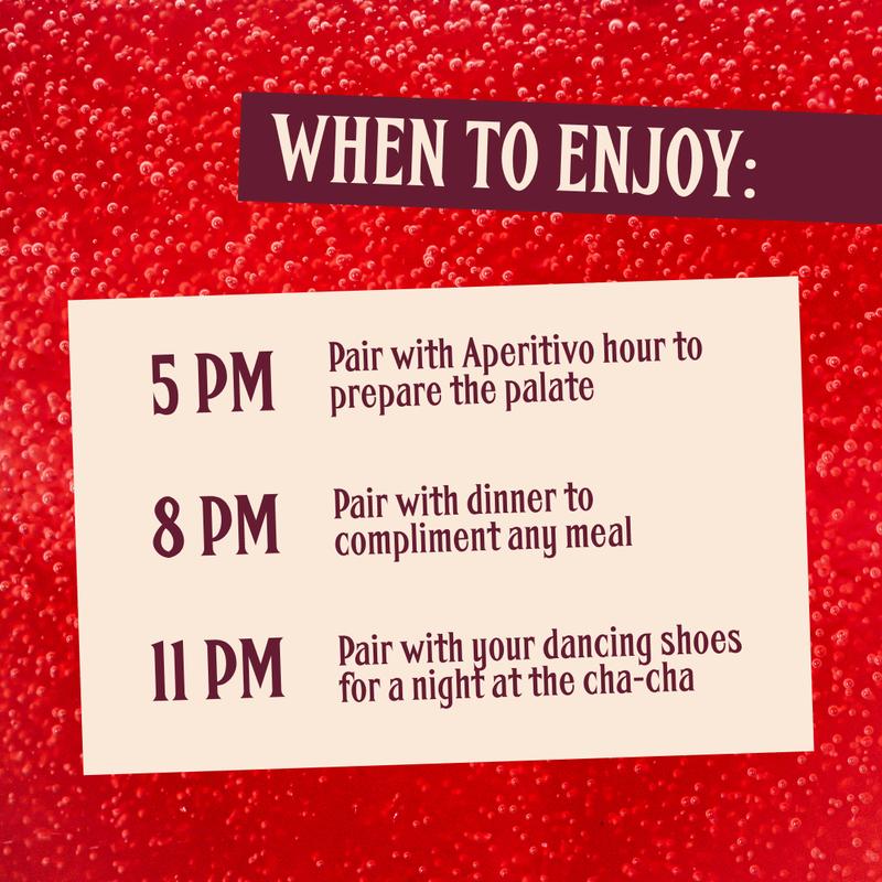 When to enjoy Ghia: 5 PM aperitivo hour, 8 PM with dinner, 11 PM with your dancing shoes